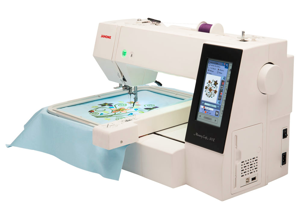 Janome Memory Craft 500E Embroidery Machine at K-W Sewing Machines in Kitchener